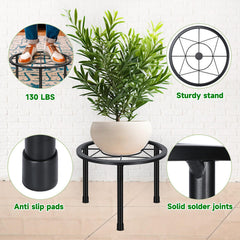 Sbosbo metal plant stand in indoor living room setting