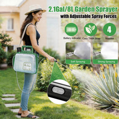 SBZYHYCJ 2 Gallon Electric Garden Sprayer side view