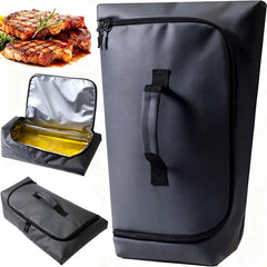 SCAUSY BBQ Blanket for Resting Meat, grey colour front view