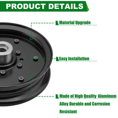 SCBHWJ Flat Idler Pulley installed on Hustler Raptor mower