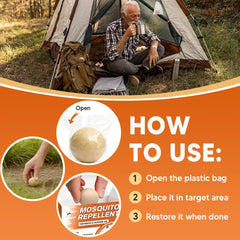 SCFKAOF Mosquito Repellent Balls displayed outdoors