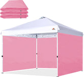 SCOCANOPY 10x10 pink canopy sidewall front view