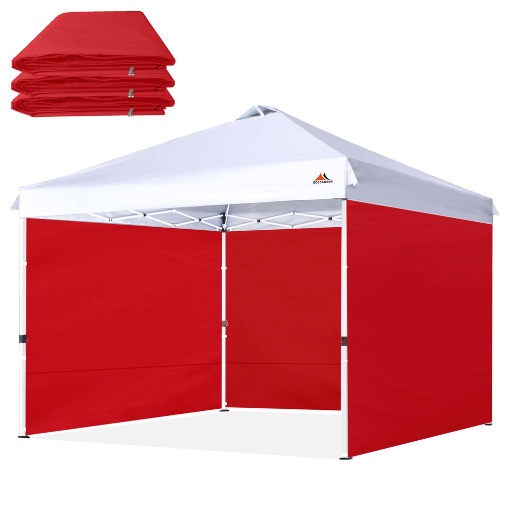 SCOCANOPY SideWall red panel front view