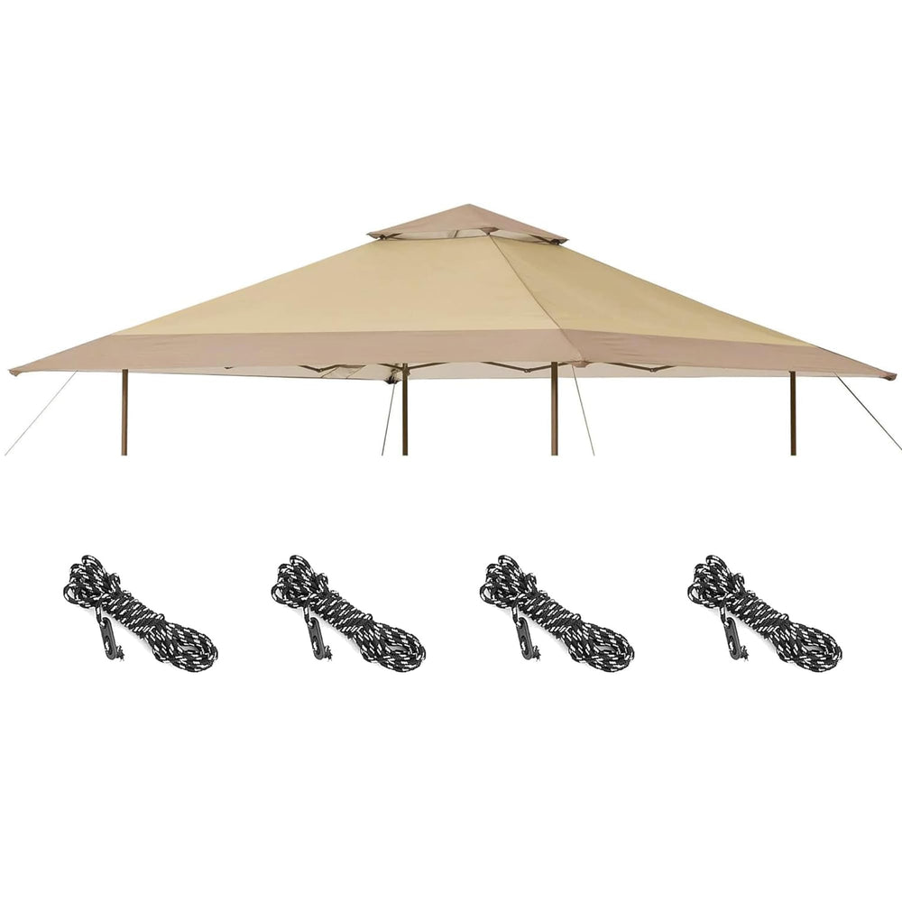SCOMANAGE 13x13 Canopy Replacement Top in Natural Colour, Front View