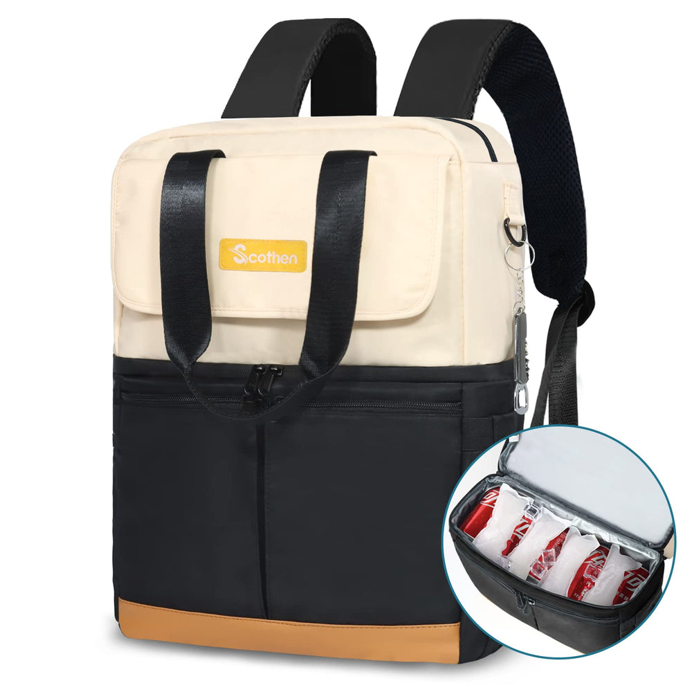 Scothen Backpack Cooler front view in black