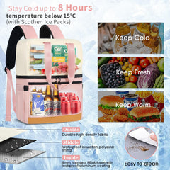 Scothen Backpack Cooler on a beach setting