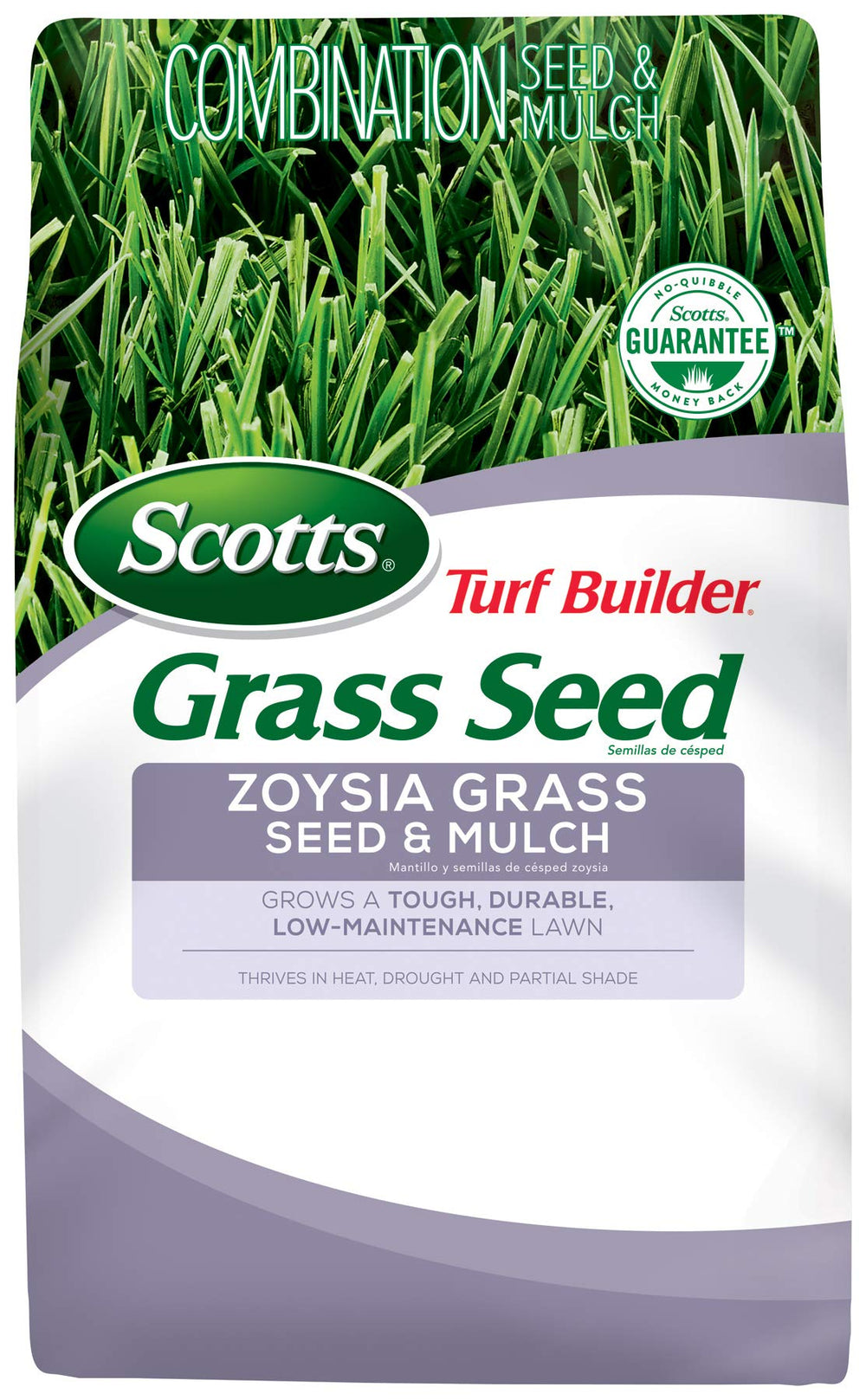 Scotts Turf Builder Zoysia Grass Seed & Mulch 5 lb front view