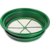 SE 13.25 Inch Stackable Classifier Gold Prospecting Pan green front view