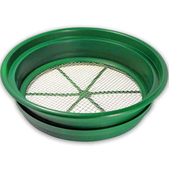 SE 13.25 Inch Stackable Classifier Gold Prospecting Pan green front view