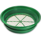SE 13.25 Inch Stackable Gold Prospecting Pan front view with green finish