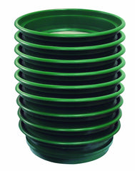 SE 9-piece stackable sifting pan set in green, front view