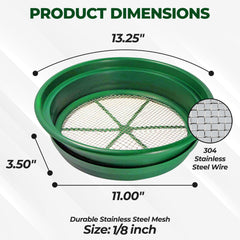 SE Stackable Classifier Pan side view showing mesh