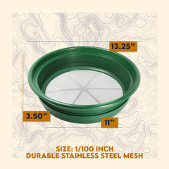 SE Stackable Gold Prospecting Pan stacked with other classifiers