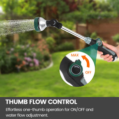 Seatern Watering Wand being used to water hanging plants