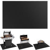 SecuCaptain Under Grill Mat 48x36 inches, black, front view