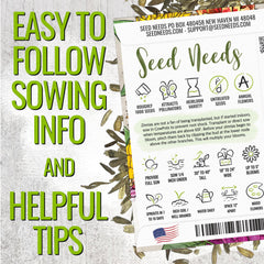Seed Needs Crazy Zinnia seeds spread on a surface