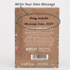 Seed packet instructions on the back
