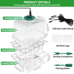 Seed starter tray showing drainage holes
