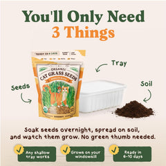 Seedboy Cat Grass Seeds in resealable bag