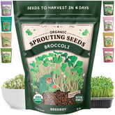 Seedboy Organic Broccoli Microgreens Seeds 231g front view