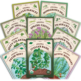 Seedboy Organic Non-GMO Herb Seeds Variety Pack front view