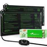 Seedfactor Seedling Heat Mat front view showing adjustable temperature feature