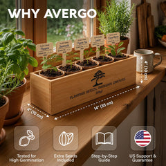 Seeds for Crape Myrtle and Blue Jacaranda in AVERGO kit