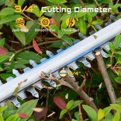 Seesii cordless hedge trimmer with rotating handle feature