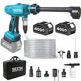 Seesii Cordless Pressure Washer front view in blue