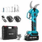 Seesii Electric Pruning Shears front view with Robin Blue finish