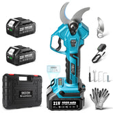 Seesii Electric Pruning Shears front view with Sea Blue finish