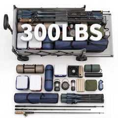 Sekey Collapsible Wagon side view showing organizer pockets