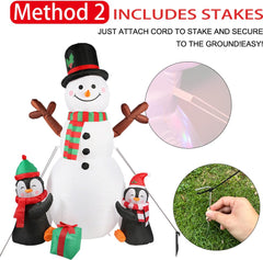 Self-inflating mechanism of the OurWarm snowman decoration