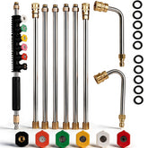 Selkie 120-inch pressure washer extension wand with stainless steel finish
