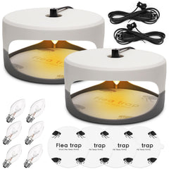 SENITEK EARPADS flea trap light grey model front view