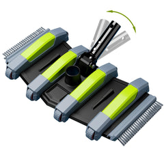 Sepetrel Pool Vacuum Head 17.5-inch with wheels, front view