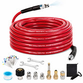 SEPLY Sewer Jetter Kit 50FT with hose and nozzles