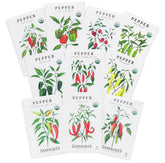 Sereniseed Certified Organic Hot Pepper Seeds 10-Pack front view