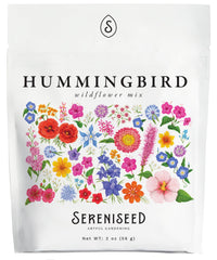 Sereniseed Hummingbird Wildflower Mix Seeds 2 oz pouch front view