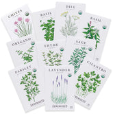 Sereniseed Organic Herb Seeds 10-Pack front view