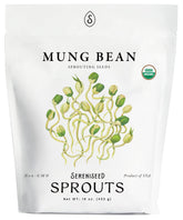 Sereniseed Organic Mung Bean Sprout Seeds 16 oz package front view
