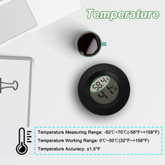 Serundo Auto Hygrometer Thermometer in use in a home setting