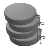 Set of 4 idee-home Outdoor Bistro Chair Cushions in Medium Grey