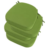 Set of 4 idee-home outdoor chair cushions in green
