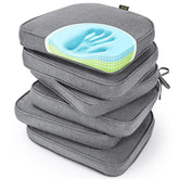Set of 6 SUNROX Gel Memory Foam Chair Cushions in Heather Charcoal