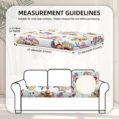 Set of 8 BIETYONE Outdoor Cushion Covers displayed on patio furniture