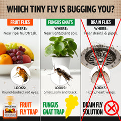 Set of two Super Ninja Fruit Fly Traps on kitchen counter