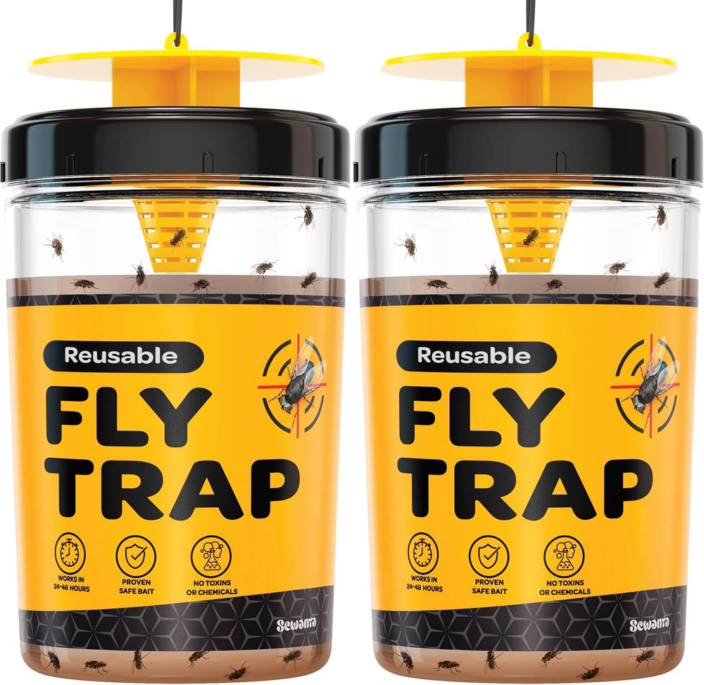 SEWANTA Outdoor Fly Trap front view with bait included