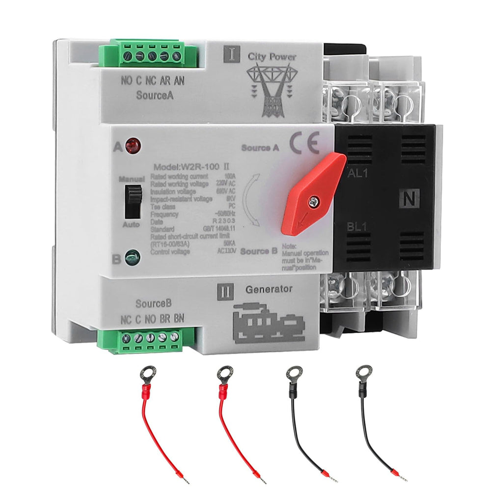 Sezbaifles Mini ATS 100Amp 110V Transfer Switch front view