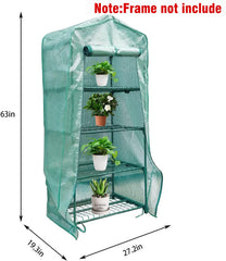 Sfcddtlg Greenhouse Cover showing roll-up zipper door